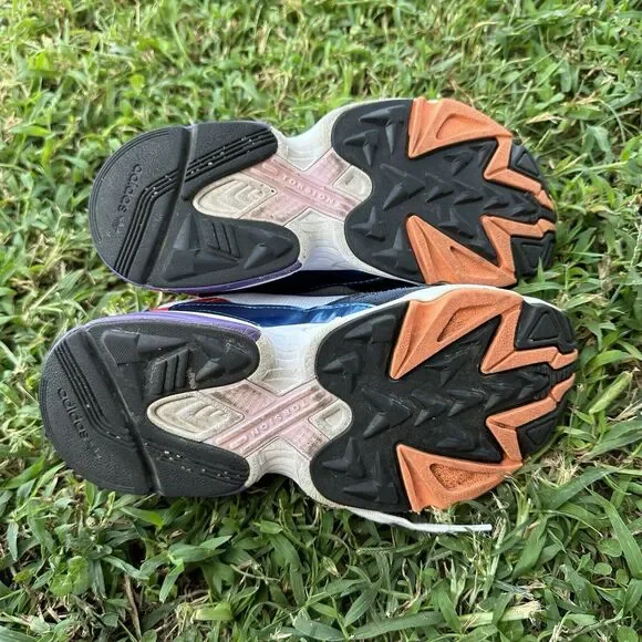 Adidas Originals Women’s Size 6 Shoes Falcon Crystal White Collegiate Navy - Picture 12 of 12